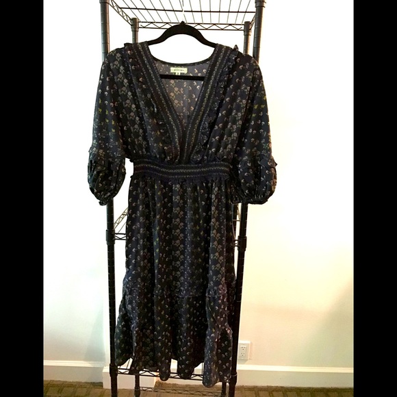 Max Studio blue floral dress from Macy’s - Picture 1 of 4